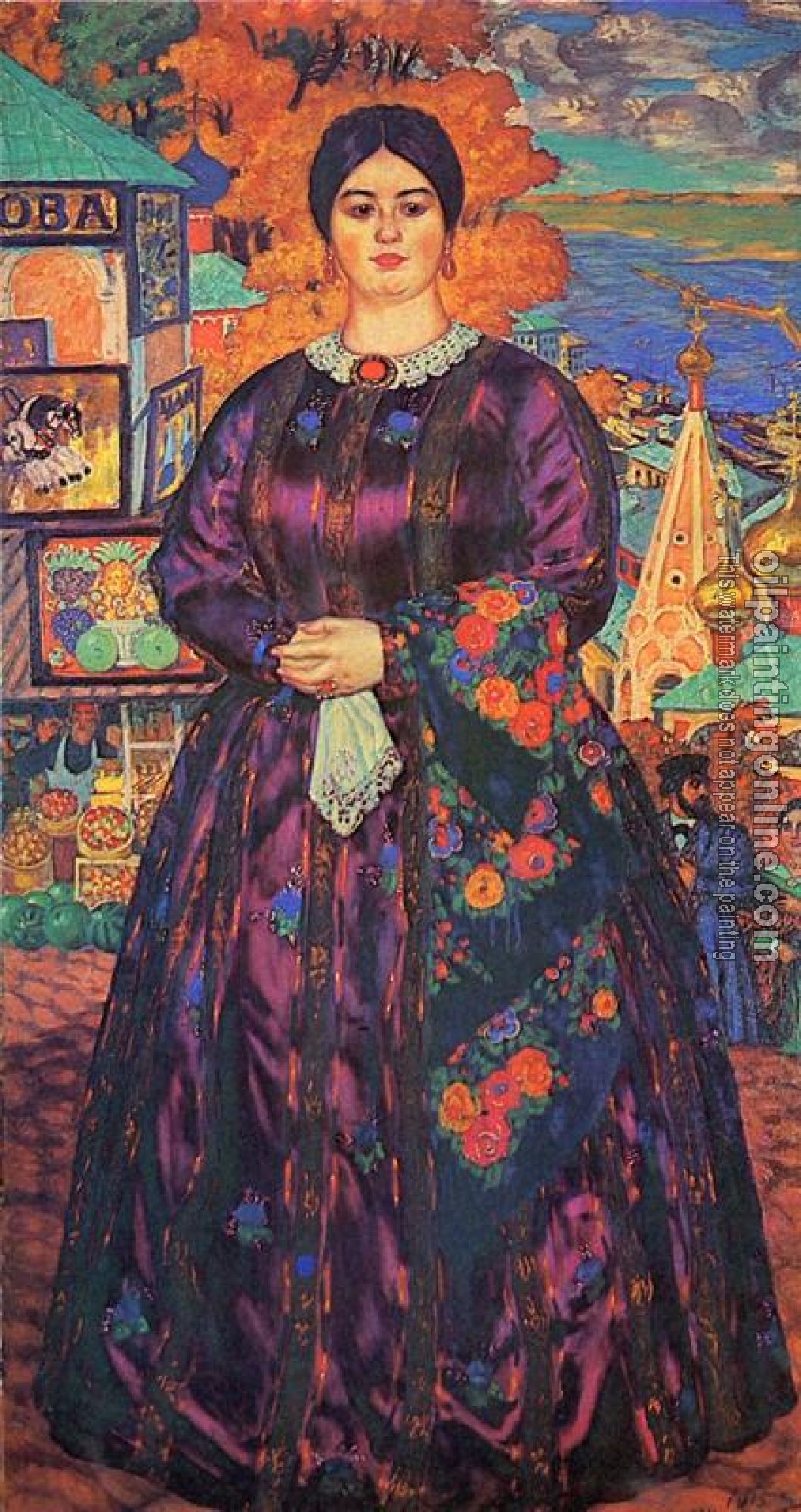 Kustodiev, Boris - The Merchant's Wife